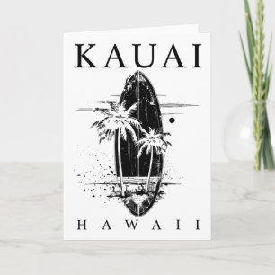 Kauai Hawaii Surf Vintage Surf Surfer Card
