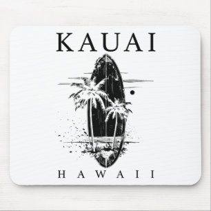 Kauai Hawaii Surf Vintage Surf Surfer Mouse Pad