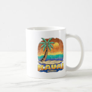 Kauai Hawaii Vintage Distressed Souvenir  Coffee Mug