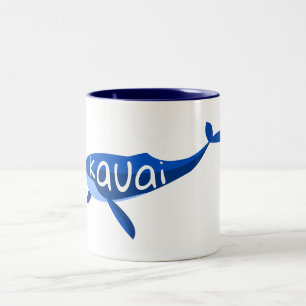 Kauai Hawaii Whale Two-Tone Coffee Mug