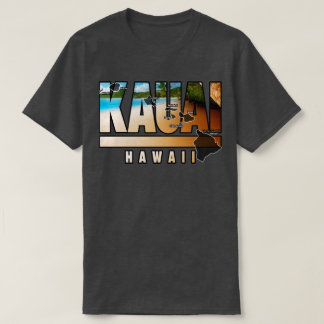 Kauai Hawaii With Hawaiian Islands T-Shirt