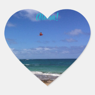 Kauai heart  Aloha sticker