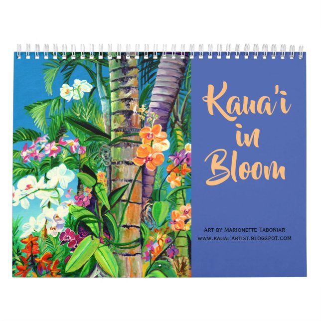 Kauai in Bloom Calendar (Cover)