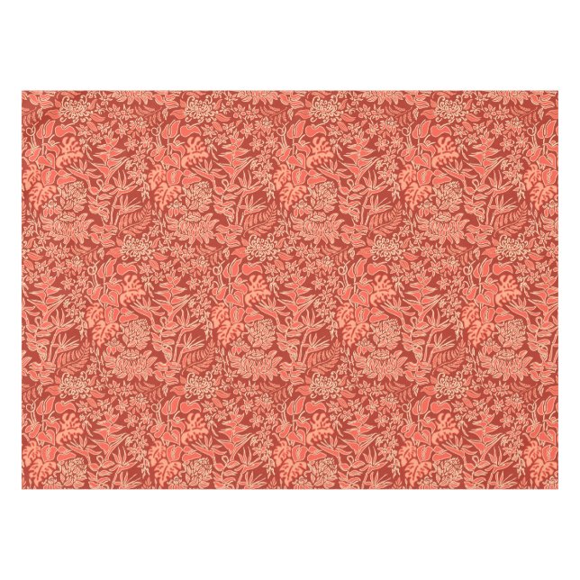 Kauai Morning Hawaiian Protea Floral Tablecloth (Front (Horizontal))