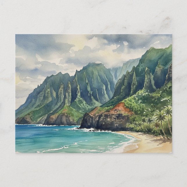 Kauai Na Pali Coast Postcard (Front)