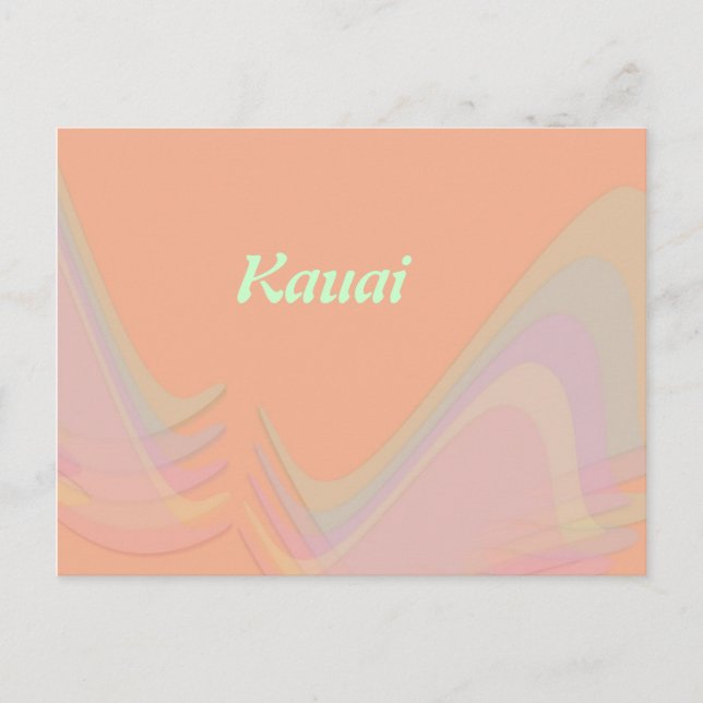 Kauai Pastel Wings Postcard (Front)