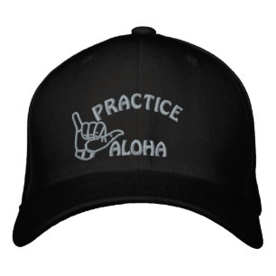 Kauai Practice Aloha Shaka (Hang loose) Embroidered Hat