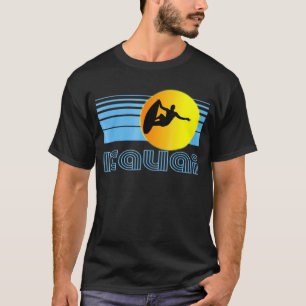 Kauai Retro Surf  - Hawaii Surfing Design Clothes T-Shirt