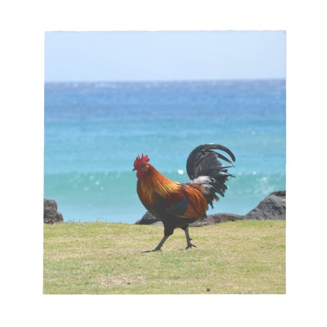 Kauai rooster notepad (Front)