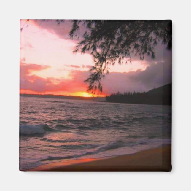 Kauai sunset magnet (Front)