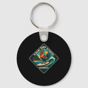 Kauai Surf Rooster Chicken Key Ring