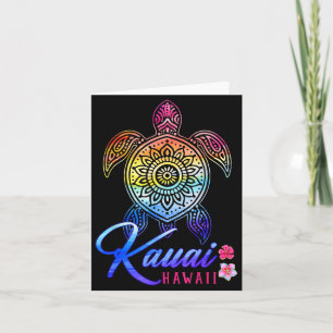Kauai Tie Dye Sea Turtle Card