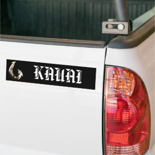KAUAI - Tribal Hook Bumper Sticker