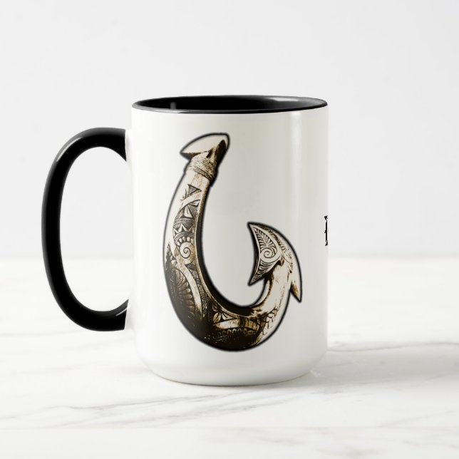 Kauai Tribal Hook Mug (Left)