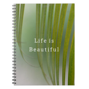 Kauai Tropical Green Leaves (photo taken by me) Notebook