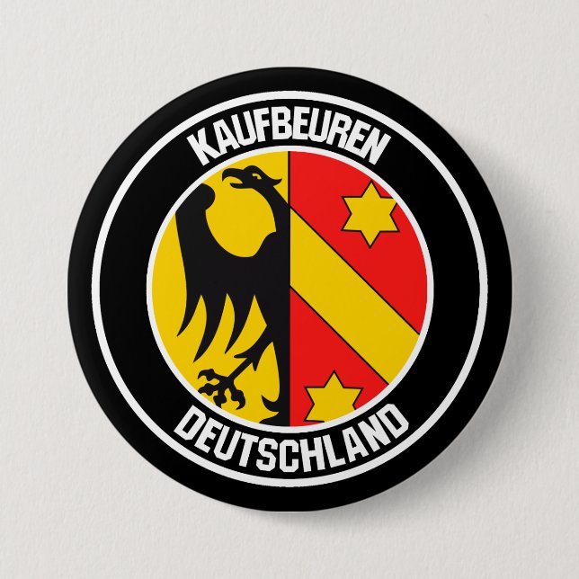 Kaufbeuren Round Emblem 7.5 Cm Round Badge (Front)