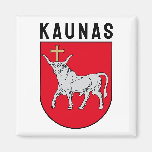 Kaunas coat of arms, Lithuania Magnet (Front)