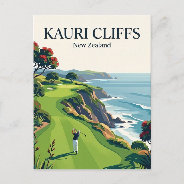 Kauri Cliffs New Zealand Postcard (Front)