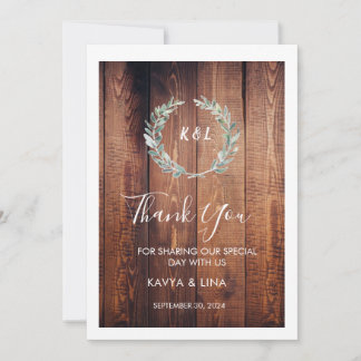 Kavya & Lina's Rustic Wedding on September 30th Invitation