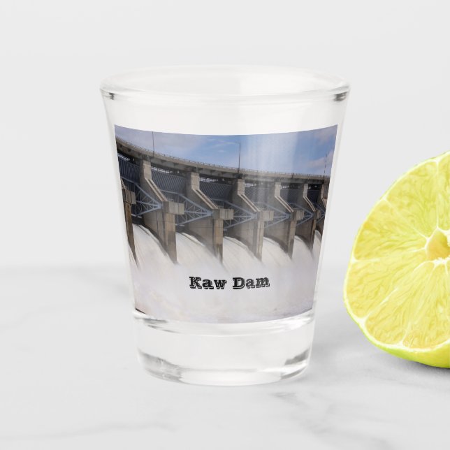 Kaw Dam Shot Glass (Front)