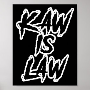 Kaw Is Law Battlehawks St. Louis Football Tailgate Poster