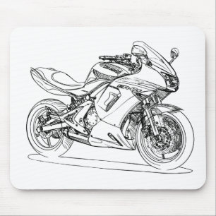 Kaw Ninja 650r ER6f 2008 Mouse Pad