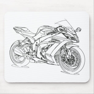 Kaw Ninja ZX10R 2015 Mouse Pad