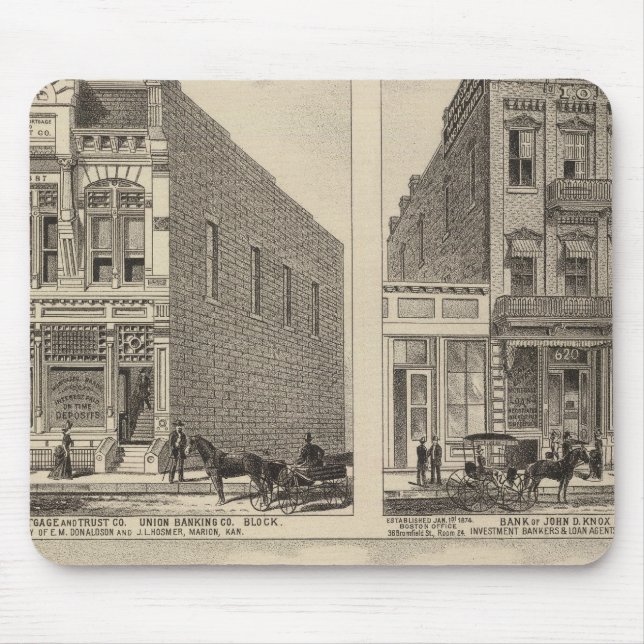 Kaw Valley Farm, Marion, and Topeka, Kansas Mouse Pad (Front)