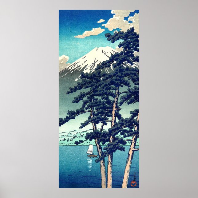 Kawaguchi Lake Kawase Hasui 1931 Poster (Front)