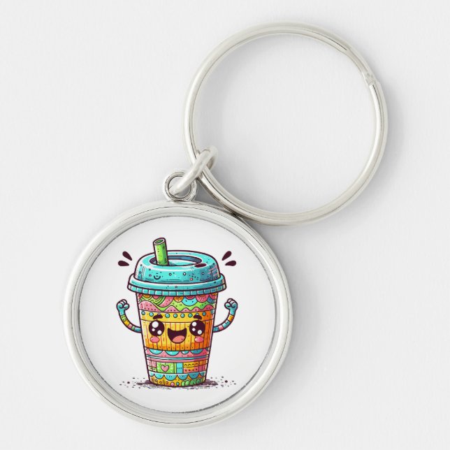 Kawai Coffee Key Ring (Front)