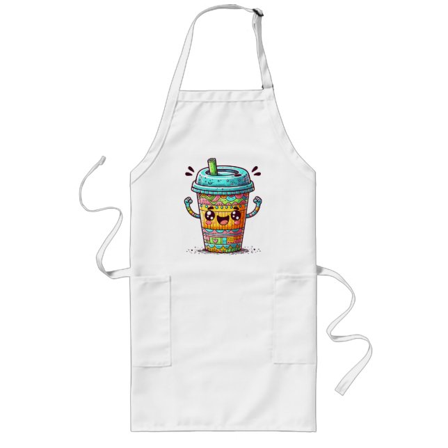 Kawai Coffee Long Apron (Front)