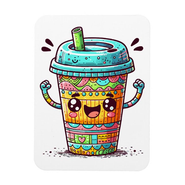 Kawai Coffee Magnet (Vertical)