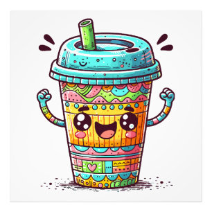 Kawai Coffee Photo Print