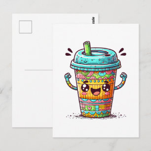 Kawai Coffee Postcard