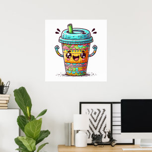 Kawai Coffee Poster