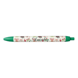 kawai,cute,cats,butterflies,fish,hearts,fun,happy, black ink pen