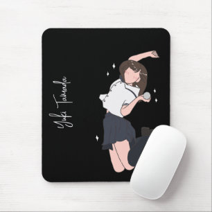 Kawai Jumping Girl Customisable Mouse Pad