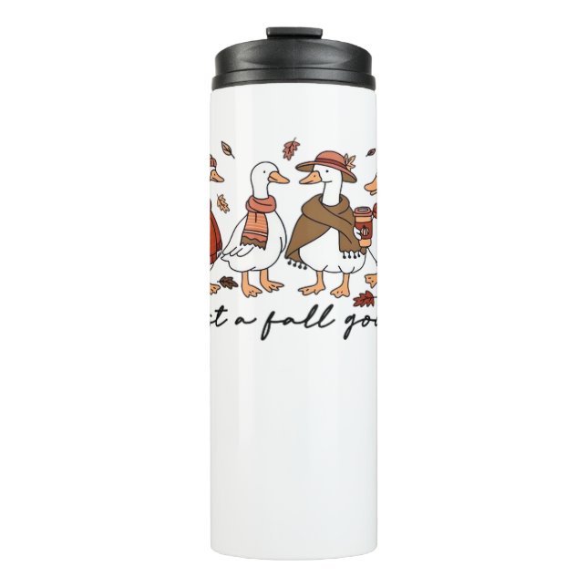 kawai leaf, Oversized T-Shirt Thermal Tumbler (Front)
