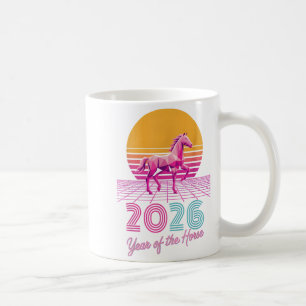 Kawaii 2026 2026 Year Of The Horse Lunar Cowgirl Z Coffee Mug