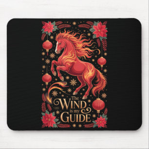 Kawaii 2026 Horse Lady Wind My Guide Zodiac Rider Mouse Pad