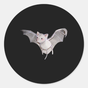 Kawaii Aesthetic Y2k Halloween Witchy Flying T Classic Round Sticker