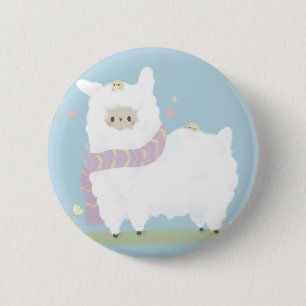 Kawaii Alpaca Badge