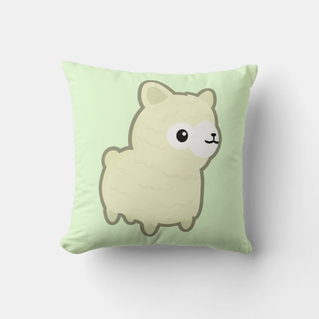 Kawaii alpaca cushion (Front)