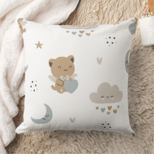 Kawaii Angel Cats & Clouds (1) Cushion