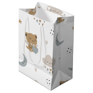 Kawaii Angel Cats & Clouds (1) Medium Gift Bag