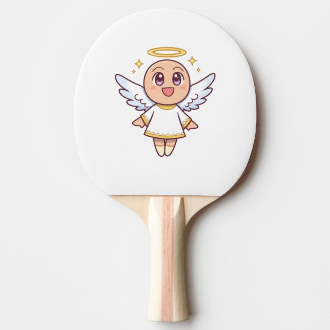 kawaii  angel ping pong paddle (Front)