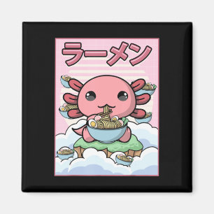 Kawaii Anime Axolotl Ramen Noodle Women Men Boys G Magnet