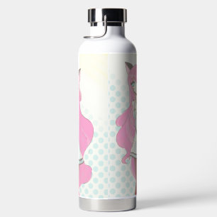 Kawaii anime catgirl goddess water bottle
