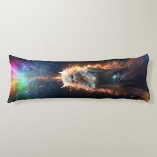 Kawaii Anime Catgirl Rainbow Sparkle Body Cushion