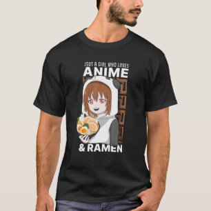 Kawaii Anime Girl Panda Lover Ramen Lover Otaku An T-Shirt